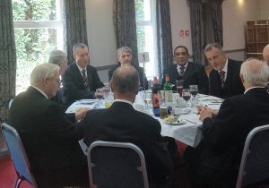The Intendant General at the luncheon with other Intendant Generals