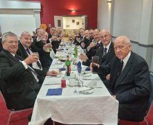 Members of the Divisional Sepulchre Guard at the after meeting luncheon