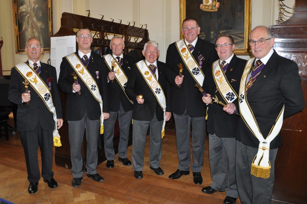 A group of Intendants General in the robing room prior to Grand Imperial Conclave
