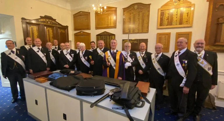 Members of the Divisional team at Mystic Rose Conclave for their silver anniversary meeting.