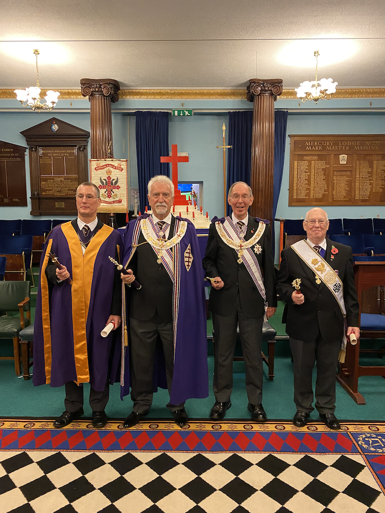 Most Illustrious Grand Sovereign and Deputy Grand Sovereign with the Intendant General and Deputy Intendant General