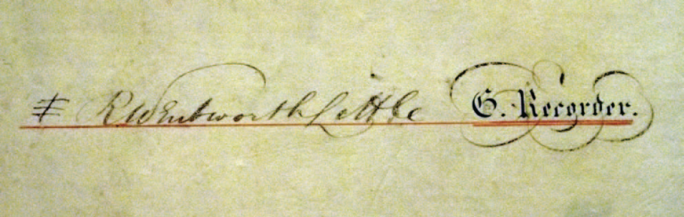 Robert Wentworth Little signature